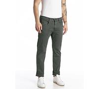 REPLAY Herren Jeans Anbass Slim-Fit Hyperflex Color X-Lite mit Stretch, Vert (Vert Militaire 030-1), 30W / 32L