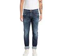 REPLAY Herren Jeans Anbass Slim-Fit mit Comfort Stretch, Bleu Foncé 007 (Blau), 31W / 32L
