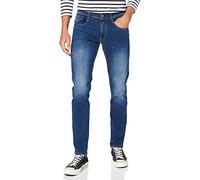 REPLAY Herren Jeans Anbass Slim-Fit mit Power Stretch, Bleu (Dark Blue 007-3), 33W / 36L