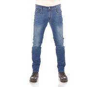 REPLAY Herren Jeans Anbass Slim-Fit mit Power Stretch, Bleu (Dark Blue 007-3), 34W / 32L