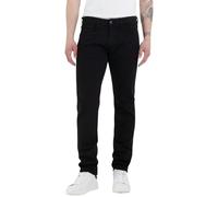REPLAY Herren Jeans Anbass Slim-Fit, Noir 098-2 (Schwarz), 33W / 34L