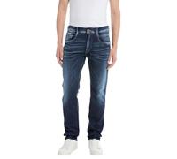 Replay Herren Jeans Anbass Slim-Fit Vieilli, Bleu Foncé 007-3 (Blau), 34W / 32L