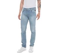 Replay Herren Jeans Grover Straight-Fit mit Comfort Stretch, Bleu clair 010 (Blau), 29W / 34L