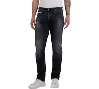Replay Herren Jeans Grover Straight-Fit mit Comfort Stretch, Dark Grey 097 (Grau), 32W / 34L
