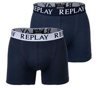 Replay Homme Boxer , 2er Paquet - Caleçons, Coton Stretch