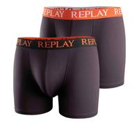 Replay Homme Boxer , 2er Paquet - Caleçons, Coton Stretch