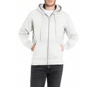Replay Homme Zip Pull à Capuche Hoodie Brossé Polaire - Regular Fit Coton