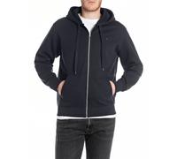 Replay Homme Zip Pull à Capuche Hoodie Brossé Polaire - Regular Fit Coton
