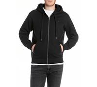 Replay Homme Zip Pull à Capuche Hoodie Brossé Polaire - Regular Fit Coton