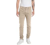 REPLAY Hommes Chino Zeumar Slim-Fit X-Lite Plus, Sahara 225 (Beige), 33W / 30L