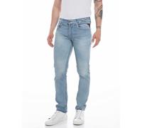 Replay Hommes Jeans GROVER Coupe Droite - Jambe Slim - Bleu - Denim Clair