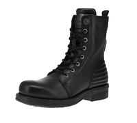Replay, Horn Battle Leather Bottines amphibiennes pour femme Mode Casual Cuir