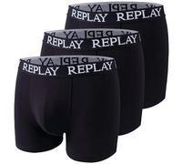 REPLAY I101102-004-N011 Boxer, avec Logo (3 pièces) Boxer Homme Black Taille XXL