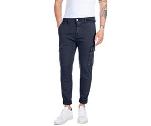 Replay Jean Cargo Jaan Hypercargo Colour pour Homme Coupe ajustée, Bleu (010), 36W x 32L