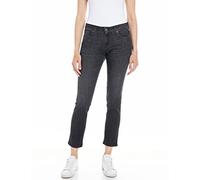 REPLAY Jean Femme Faaby Pantalon évasé évasé avec Power Stretch, Noir 098 (Noir), 25W / 32L