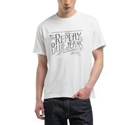 Replay M3042 T-Shirt, Blanc Naturel (011), XL Hommes