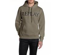 Replay M3104 Sweatshirt à Capuche, 759 Mud Green, M Homme