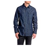 REPLAY M4078 Chemise, Bleu foncé (007), S Homme