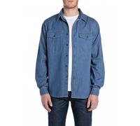 Replay M4124.000.860b06 Long Sleeve Shirt Bleu L Homme