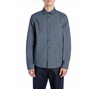Replay M4148 Chemise, 010 Bleu/Bleu Clair, L Hommes