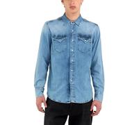 Replay M4860b Chemise, Bleu Clair (010), S Hommes