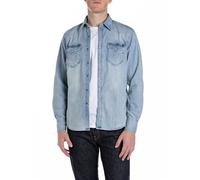 Replay M4981c Chemise, Bleu Clair (010), XXL Hommes