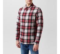 Replay Men's Checkered Long-Sleeve Patterned Shirt 702 Rouge L Male