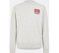 REPLAY Sweat-shirt gris chiné / rouge foncé, Taille M