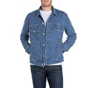 Replay Mv868 Veste en Jean, 009 Medium Blue, L Hommes