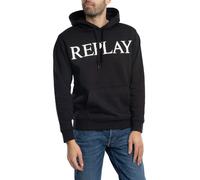 Replay Pour des hommes Sweat à capuche graphique de grande marque, Noir