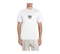 Replay, Homme, Tops, Blanc, Taille: M Relaxed Crew T-Shirt