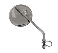 REPLAY Retroviseur Cyclo Vintage Rond Acier Chrome Reversible + reglable en Hauteur (diam 100mm) (Vendu a l'unite)