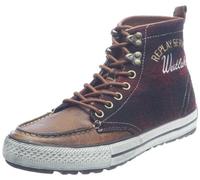 Replay Rodney Check, Baskets mode homme - Rouge foncé, 40 EU