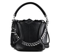 Replay Sac à main Cuir véritable 20 cm noir