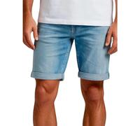 Replay Short en jean stretch pour homme - Coupe ajustée - Bermuda d'été - Denim - Couleur unie - Bleu et noir - 30, 31, 32, 33, 34, 36, 38, 40, 42