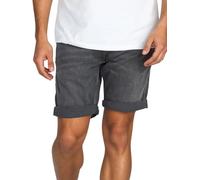 Replay Short en jean stretch pour homme - Coupe ajustée - Bermuda d'été - Denim - Couleur unie - Bleu et noir - 30, 31, 32, 33, 34, 36, 38, 40, 42, Black Delave (099), 31W