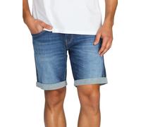Replay Short en jean stretch pour homme - Coupe ajustée - Bermuda d'été - Denim - Couleur unie - Bleu et noir - 30, 31, 32, 33, 34, 36, 38, 40, 42, Bleu foncé (007), 36W