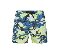 REPLAY Shorts de bain jaune / pétrole / noir / blanc, Taille XL