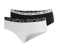 REPLAY Slip Femme Lot de 2, Noir/Blanc N171 (Multicolore), XL