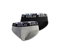REPLAY Slip gris clair / noir / blanc, Taille S
