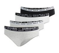 REPLAY Slip gris / noir / blanc, Taille XL