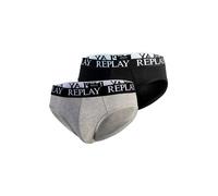 REPLAY Slip gris / noir / blanc, Taille XXL