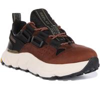 Replay Split Laguna Lacets Cuir Vibram Hommes Baskets Noir Marron UK 7-12