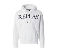 REPLAY Sweat-shirt noir / blanc, Taille XXL