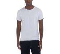 Replay T-Shirt à Manches Courtes et col Rond pour Homme, 001 Blanc., XXL