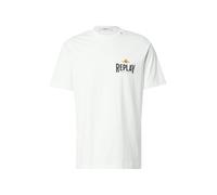 REPLAY T-Shirt bleu clair / curry / noir / blanc, Taille XXXL
