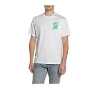 Replay - T-Shirt Col Rond - Homme - Tops - Blanc - Taille: M