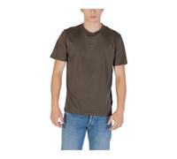 Replay - T-Shirt Imprimé à Manches Courtes et Col Rond - Homme - Tops - Vert - Taille: S