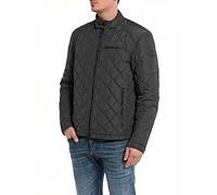 Replay Veste matelassée mi-saison sans capuche pour homme Noir M