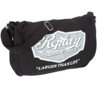 Replay Vintage, Sac bandoulière mixte adulte - Noir, Textile